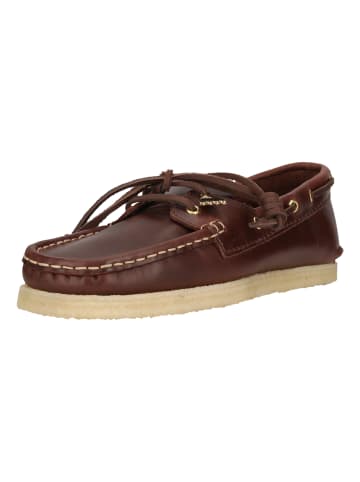 Clarks Schnürschuhe Godney Boat in 5220 British Tan Lea