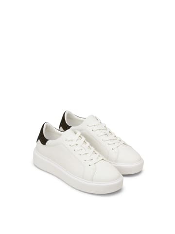 Marc O'Polo Sneaker in white cotton/black