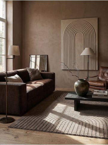 KADIMA DESIGN Teppich Kurzflor Geometrisch pflegeleicht Wohnzimmer Schlafzimmer Flur in Braun