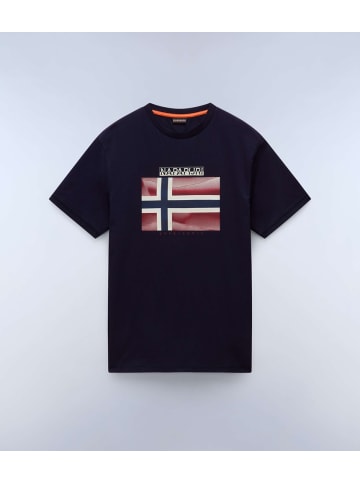 Napapijri T-Shirt "S-Lari Ss" in Blau