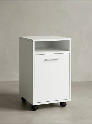 KADIMA DESIGN Rollcontainer 33x60x38cm Schubladenschrank, in Weiß
