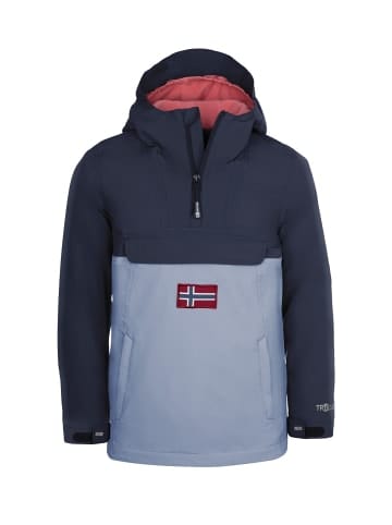 Trollkids Mädchen Anorak "Kirkenes" in Marine/Staub-Blau/Antikrosa