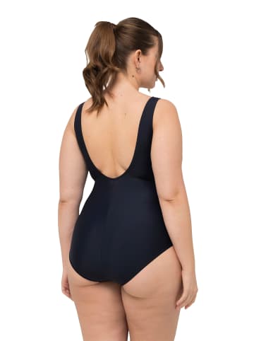 Ulla Popken Badeanzug in marine