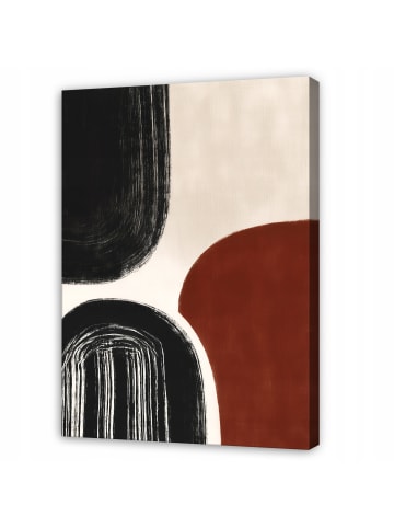 WALLARENA Leinwandbild Abstrakt in Beige