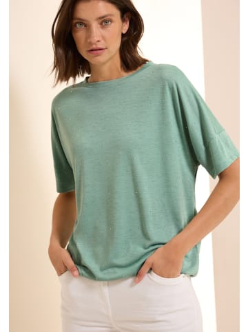 Cecil Shirt mit Dekosteinen in Grün