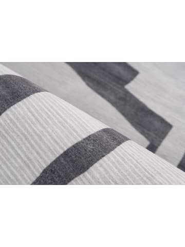 Kayoom Kayoom Neu 2026 Wohnzimmer Kurzflor Teppich Bluster 125 silber in silber