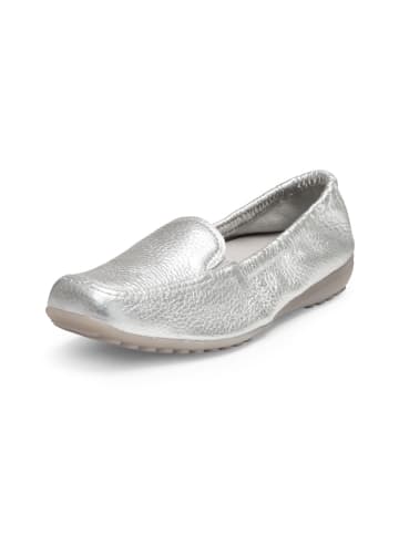VITAFORM Hirschleder Mokassins in silber