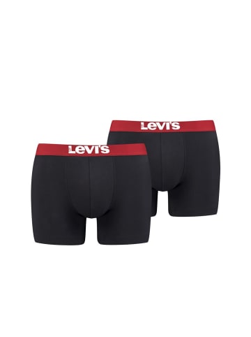 Levi´s Boxershort 2er Pack in Schwarz/Rot