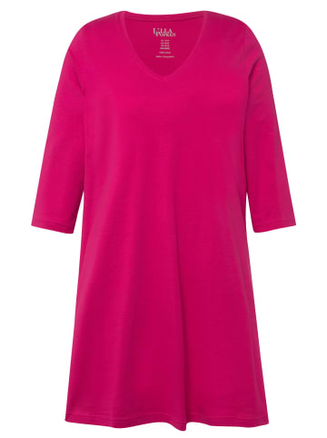 Ulla Popken Longshirt in fuchsia pink