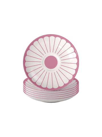 Villeroy & Boch 6er Set Kaffeeuntertassen Fleur Couleur in ø 14,8 cm in Cassis
