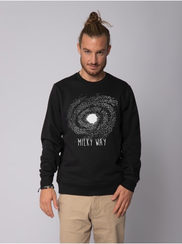 wat? Apparel Sweatshirt Milky way in Schwarz