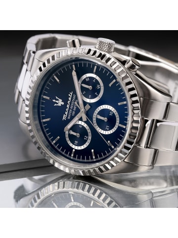 Maserati Multifunktion-Armbanduhr Maserati Competizione in silber groß (ca. 51.5x43mm)