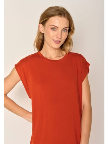 GreenBomb Kleid Basic in Lehm rot