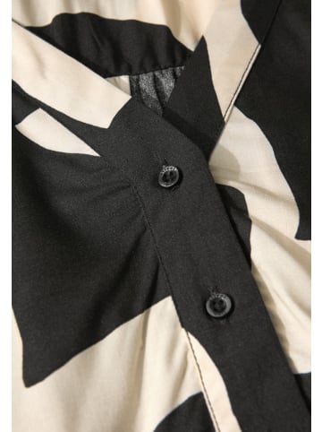 Street One Gemusterte Bluse in Grau