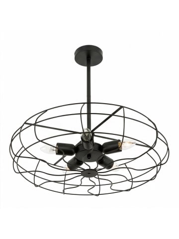 Licht-Erlebnisse Deckenlampe Ø 56 x (H)58 cm in Schwarz