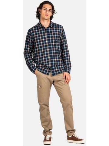 Reell T-Shirt "Alvar Check Shirt" in Blau