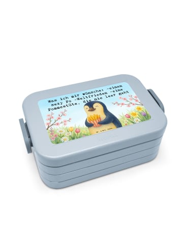 Mr. & Mrs. Panda Frischhaltedose Pinguin Frühling Pommes Design ... in Blau Pastell