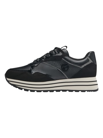 Tamaris Flache Schnürsneaker Schwarz