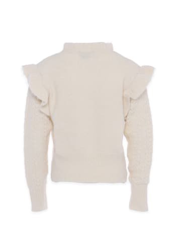 faina Damen Strickjacke in WOLLWEISS