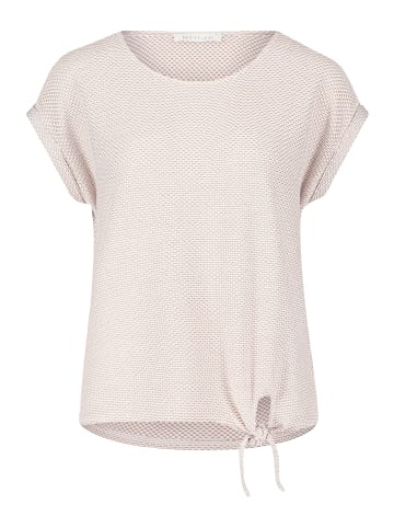 BETTY & CO Casual-Shirt mit Wellenstruktur in Weiß/Braun