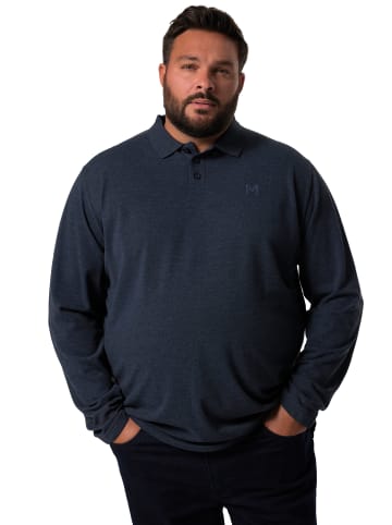Men Plus Poloshirt in navy blau