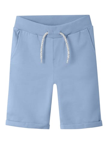 name it Sweatshorts in chambray blue