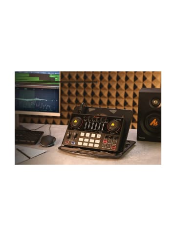 maono AME2 Soundkarte Schwarz für Streaming & Podcast