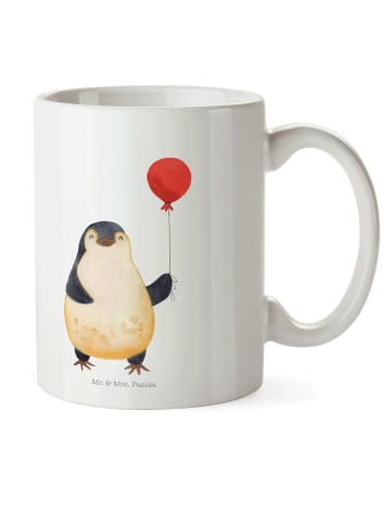 Mr. & Mrs. Panda Kindertasse Pinguin Luftballon ohne Spruch in Weiß