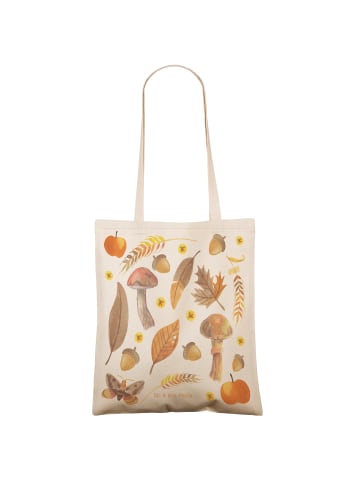 Mr. & Mrs. Panda Tote Bag Herbst mit Spruch in Bunt