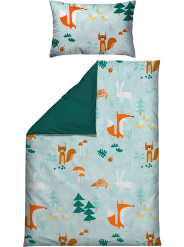 Erwin Müller Renforcé Kinder-Wendebettwäsche in türkis