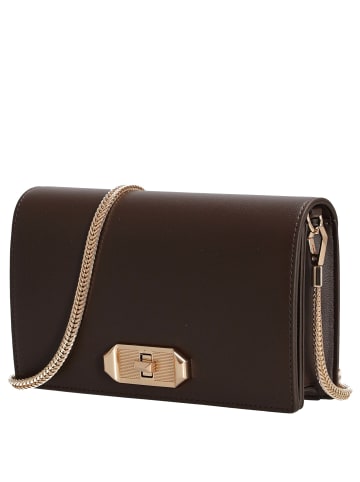 Seidenfelt Eiby - Clutch 21 cm (black) in dark chocolate