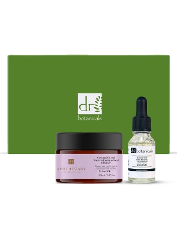 Dr Botanicals Coco Noir Gesichtsserum+Kokosnussöl und Wassermelone Superfood Cleanser