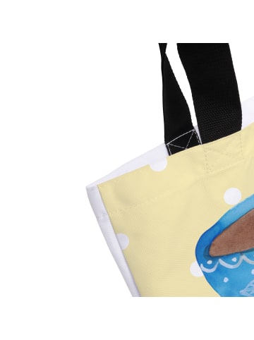 Mr. & Mrs. Panda Strandtasche Kaffee Tasse ohne Spruch in Gelb Pastell