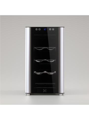 Les Petits Champs Weinkühlschrank 8 Flaschen CAVS8 Silber Energieklasse G