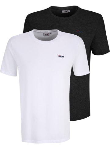 Fila T-Shirt "Brod Tee Double Pack" in Weiß