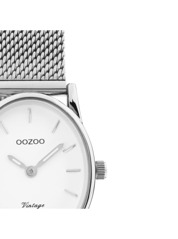 Oozoo Armbanduhr Oozoo Vintage Series silber klein (ca. 22,5x28mm)