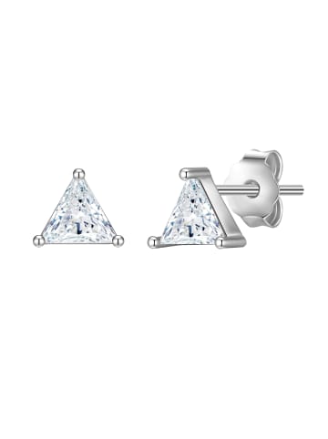 Glanzstücke München Ohrstecker Dreieck Sterling Silber Zirkonia in silber