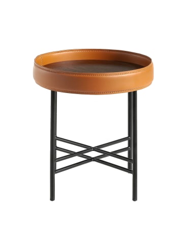 Angel Cerdá Ecktisch 2059 in Orange / Walnuss / Schwarz – (Ø)42 x (H)45 cm