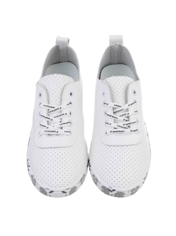 Ital-Design Freizeitschuh in Weiß und Grau