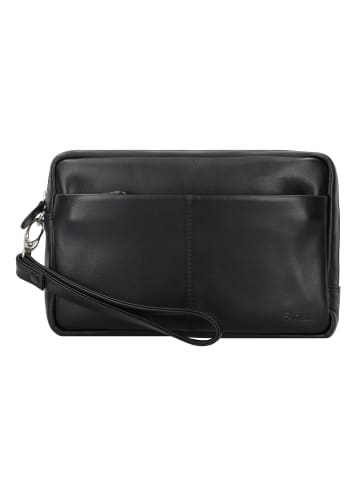 Esquire Oxford Handgelenktasche Leder 23 cm schwarz