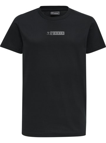 Hummel T-Shirt S/S Hmloffgrid Tee S/S Kids in JET BLACK/FORGED IRON