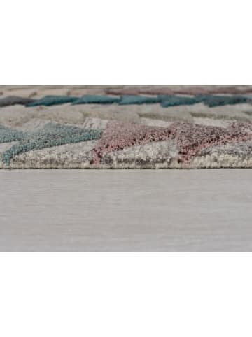 KADIMA DESIGN Wollteppich Kurzflor ESK Geometrisch Naturfaser Wohnzimmer
