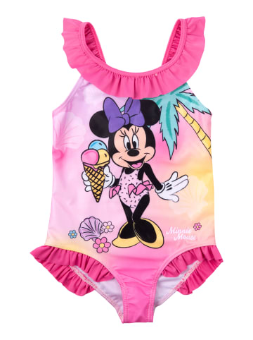 United Labels Disney Minnie Mouse Badeanzug mit Rüschen Schwimmanzug in pink