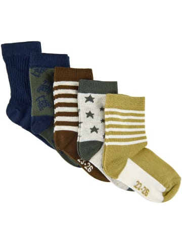 Minymo Kinder Socken "Sock w. pattern (5-pack)" in Multicolor