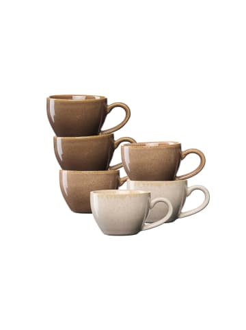 Ritzenhoff & Breker 6er Set Espressotassen Sahara 100 ml in braun