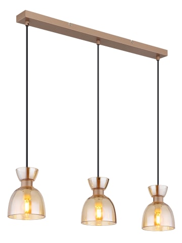Globo lighting Hängeleuchte "MASSEY" in brown