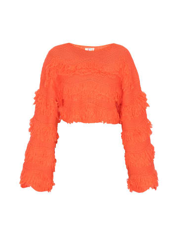 IZIA Damen Pullover in Orange