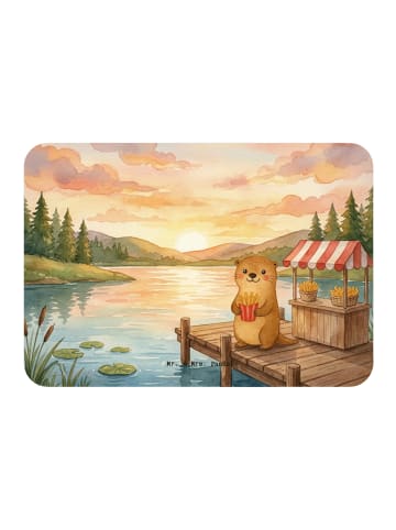 Mr. & Mrs. Panda Magnet Otter See Pommes Design ohne Spruch in Weiß
