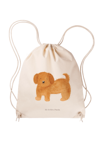 Mr. & Mrs. Panda Turnbeutel Hund Flauschig ohne Spruch in Creme