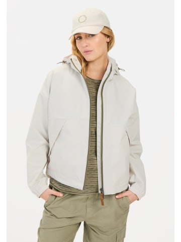 Camel Active Windbreaker aus recyceltem Polyester in Perlweiß